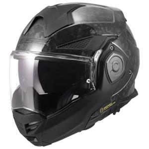 LS2 Advant X Carbon Modular Helmet - Gloss Black