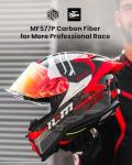 ILM Carbon Fiber Full Face Racing Helmet