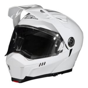 Simpson Journey Bandit Modular Motorcycle Helmet - White