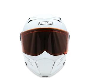 Simpson Mod Bandit White Medium Motorcycle Helmet