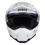 Simpson Journey Bandit Modular Motorcycle Helmet - White
