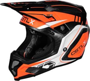 Castle X CX101 Carbon Ascent Offroad Helmet, Flo Orange