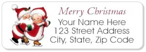 Personalized Christmas Return Address Labels - Set of 60