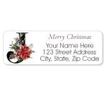 Personalized Christmas Monogram Return Address Labels