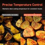 6-Qt Non-Stick Air Fryer with 9 Functions