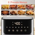 Compact 5 Quart Air Fryer with 8 Presets
