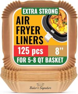 120Pcs 8-Inch Disposable Air Fryer Liners
