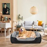 Washable Rectangle Dog Bed for Large Dogs