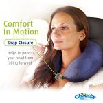 Cloudz Navy Microbead Travel Neck Pillow