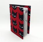 Red and Black Cats Travel Set - Passport Cover & Luggage Tag