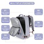 Light Purple Casual Travel Daypack Backpack
