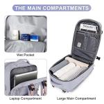 Light Purple Casual Travel Daypack Backpack