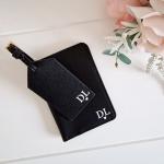 Custom Passport Holder and Luggage Tag Travel Set