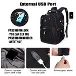 Large 50L Travel Laptop Backpack with USB Port