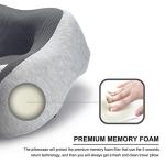 NAPFUN Travel Neck Pillow - 100% Memory Foam