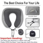 NAPFUN Travel Neck Pillow - 100% Memory Foam
