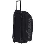 Wrangler Wesley 30-Inch Black Rolling Duffel Bag