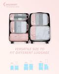 BAGSMART Compression Packing Cubes Set - Baby Pink