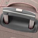 Expandable Pink Herringbone Trolley by London Fog