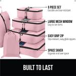 Gorilla Grip 6 Piece Packing Cubes Set