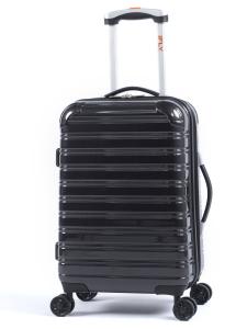 iFLY Hardside Luggage Fibertech 20 Inch Carry-on Luggage, Black