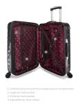 iFLY Hardside Luggage Fibertech 20 Inch Carry-on Luggage, Black