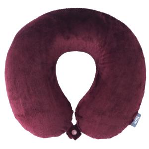 Bon Voyage Classic Memory Foam Neck Pillow - Burgundy