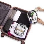 WANDF TSA Approved Clear Toiletry Bags - 2 Pack