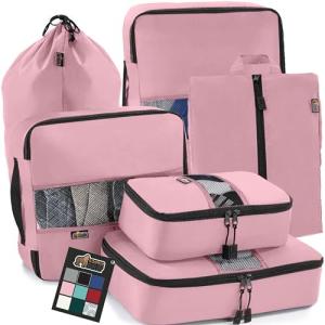 Gorilla Grip 6 Piece Packing Cubes Set