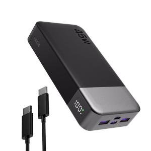 Power Bank 20000mAh 45W PD Charging External Battery Backup USB-C For Cell Phone