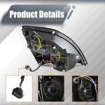 Unitedlu Semi Trucks Headlight Pair Compatible with 2004-2017 VOLVO VNL (Including All Bulbs),VNL Headlamp White Assembly
