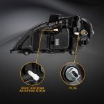 EVERESTHD Headlights Pair Set Headlamps Fit for Freightliner Columbia 1996-2018, Driver & Right Passenger Side Pair Set with All Bulbs Semi Trucks Accessories
