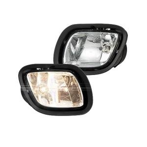 Pair Fog Lights Front Fog Light Fit for Freightliner Cascadia 2008-2017 semi Trucks Fog Lamp Assembly with Bulbs Left Driver & Right Passenger Side A0651908004 A0651908005