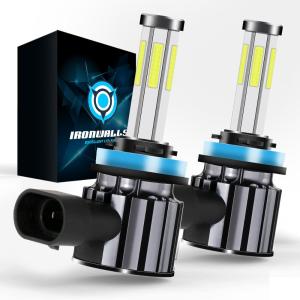 6-side LED Headlight Bulbs Kit For 2004-2015 Volvo VNL Semi Truck High Low Beam