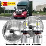 Fit for Kenworth T2000 Semi-truck 7Inch Round LED Headlights Pair High Low Beam