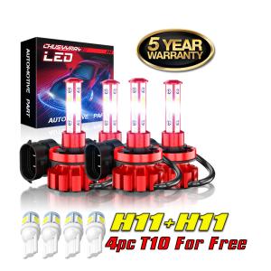 H11+H11Combo LED Headlight Kit For 2004-2015 Volvo VNL Semi Truck High Low Beam