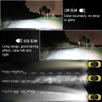 Combo LED Headlight Bulbs For 2004-2015 Volvo VNL Semi Truck High Low Beam