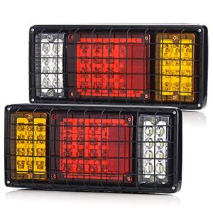 LINKITOM 40 LED Truck Tail Light Bar, Super Bright Turn Signal Brake Reverse Tail Light with Iron Net Protection for 10-30 Volt Truck Boat Snowmobile Trailer Pickup RV Camper UTV UTE Vans
