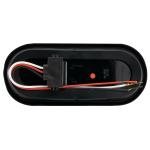 6" LED Clear Red Oval Stop Lamp Turn Tail Brake Light DOT Semi Truck Trailer 4pk