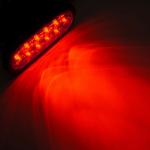 6" LED Clear Red Oval Stop Lamp Turn Tail Brake Light DOT Semi Truck Trailer 4pk