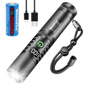 50000000Lumen Super Bright LED Tactical Flashlight Rechargeable LED Work Light