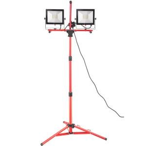Dual-head Led Work Light 20000 Lumen Led Work Light with Tripod 27.6-68.1"