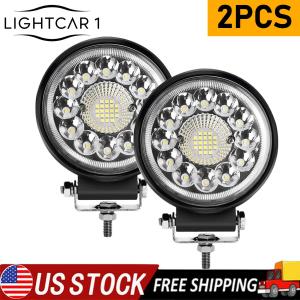 2x 4.5" LED Work Light Bar Flood Spot Combo Pods Offroad Driving Truck Fog Lamp