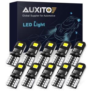 T10 501 194 W5W LED Car CANBUS Error Free Wedge Light Bulb AUXITO Yellow 10/20x