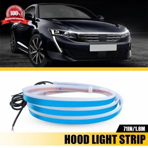 70inch Car Exterior White LED DRL Hood Light Strip Waterproof For Car SUV Truck