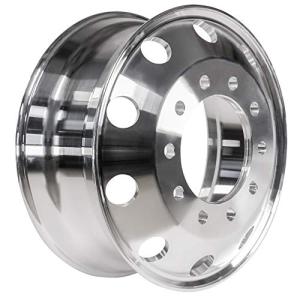 UNIRACING Aluminum Wheels 22.5" X 8.25" Alcoa Style Hub Piloted Alloy Truck Bus Forged Wheel Rim Metallic Silver 1 PC