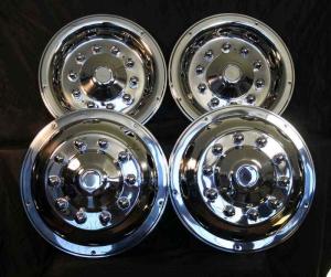 22.5 " wheel simulators hubcaps 10 lug bus truck rv semi universal fit