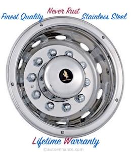 22.5" 1 REAR WHEEL SIMULATOR HUBCAP RIM COVER 10 LUG RV SEMI TRUCK BUS SHALLOW ©