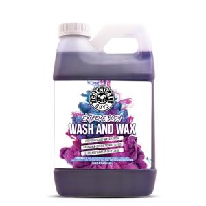 Chemical Guys CWS20764 Extreme Bodywash & Wax Foaming Car Wash Soap (For Foam Cannons, Guns or Bucket Washes) For Cars, Trucks, Motorcycles, RVs More, 64 fl oz (Half Gallon) Grape Scent