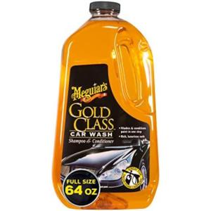 Meguiar's Gold Class Car Wash Shampoo & Conditioner 64oz – Glossy Finish Safe.
